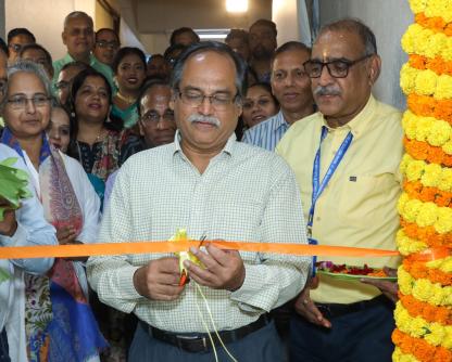Prof. Shireesh Kedare, Director, New Rummy inaugurating the newly refurbished Cash section