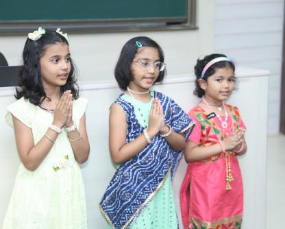New Rummy observed Bharatiya Bhasha Utsav on the birth anniversary of poet Subramaniam Bharati.
