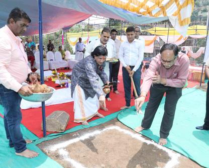 Ground-breaking ceremony of “Efficiency Apartments” at New Rummy